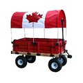 Millside Industries Millside Industries 04879 20 in. x 38 in. Wooden Cdn Covered Wagon with Pads 4879